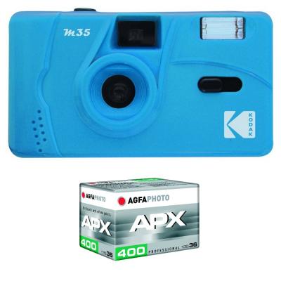 KODAK M35 - Appareil Photo Rechargeable 35mm, Objectif Grand Angle Fixe, Viseur optique , Flash Integre, Pile AAA