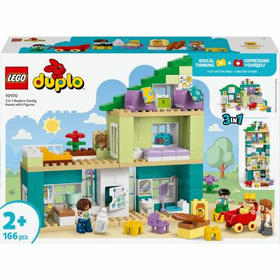 LEGO DUPLO Ma Ville La Maison Familiale Moderne 3-en-1 - Jouet 10470