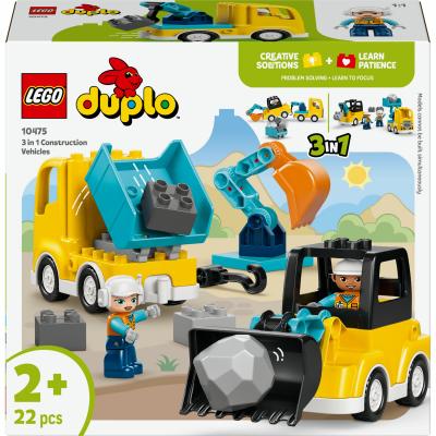 LEGO&reg; DUPLO&reg; Town 10475 Les v&eacute;hicules de chantier 3-en-1