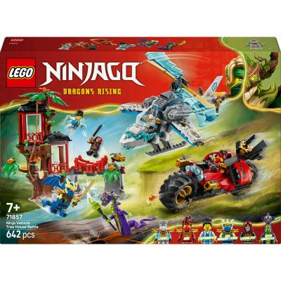 Ninjago 71857 - La cabane et les v&eacute;hicules des ninjas