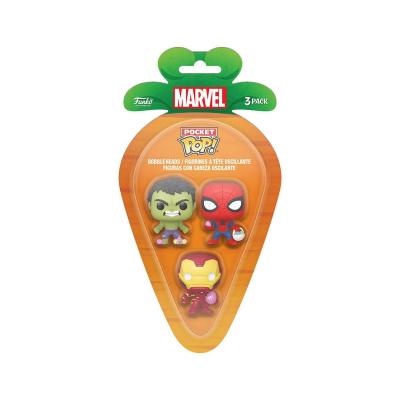 FUNKO Marvel - Pack 3 Figurines Pocket Pop! Sm/im/h 4 Cm