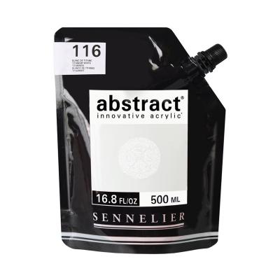  Peinture acrylique en sachet - Blanc de titane - 500ml - Sennelier 