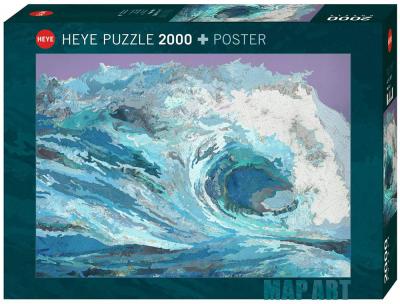 HEYE Puzzle Matthew Cusick - Map Wave 
