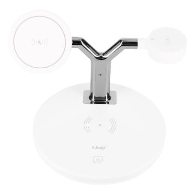 LINQ Station de charge 3 en 1 iPhone 15W, AirPods, Apple Watch  Blanc