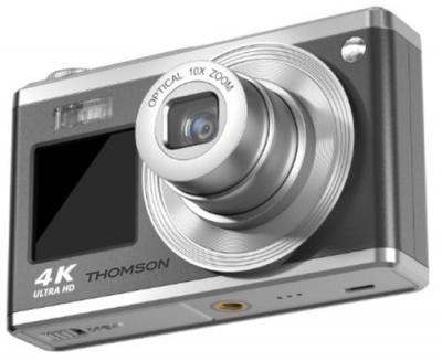 THOMSON Appareil photo num&eacute;rique  THR385 Noir et Argent + Carte SD 64 Go 