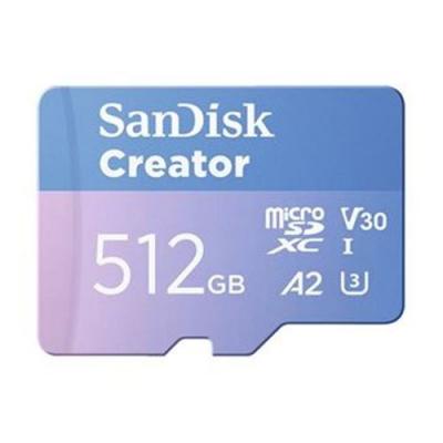 SANDISK  Creator 512 Go MicroSDXC UHS-I Classe 10 - Neuf
