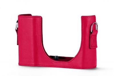 LEICA Etui et courroie en cuir  Rouge pour C-LUX