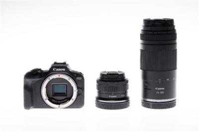 CANON Pack EOS R100 + RF-S 18-45mm F4.5-6.3 IS STM + RF 75-300mm F4-5.6 + Batterie
