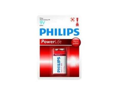 PHILIPS  Power Life 6LR61P1B - batterie - 9V - Alcaline