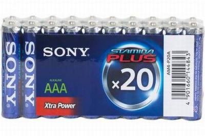 SONY Piles alcalines  AAA Alkaline BLUE AM4L-B4D 