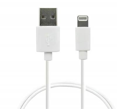 URBAN FACTORY C&acirc;ble USB-A vers Lighting MFI BLANC 80CM