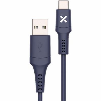 WEFIX Chargeur pour t&eacute;l&eacute;phone mobile  C&acirc;ble USB-C 1m bleu