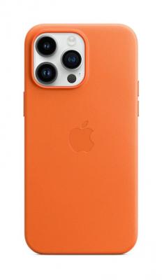 APPLE  Coque Leather MagSafe iPhone 14 Pro Max - Orange