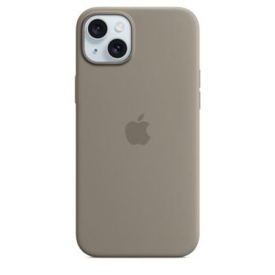 APPLE  Coque en silicone avec MagSafe pour iPhone 15 Plus - Argile