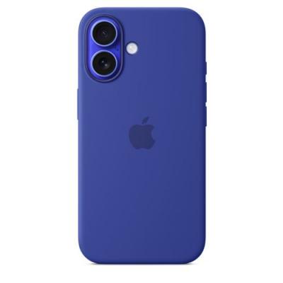 APPLE Coque en silicone avec MagSafe pour iPhone 16 Outremer 