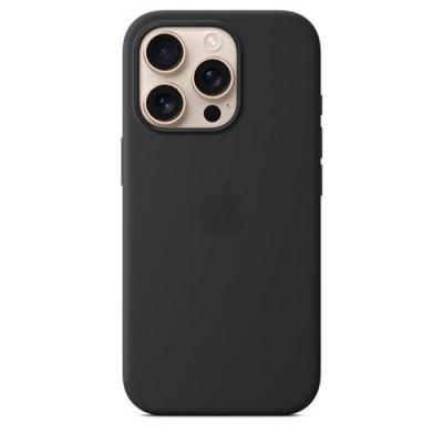 APPLE Coque en silicone avec MagSafe pour iPhone 16 Pro Noir 