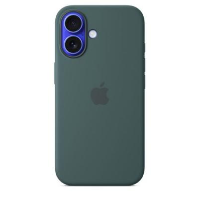 APPLE Coque en silicone avec MagSafe pour iPhone 16 Vert lacustre 