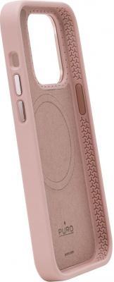 PURO Coque en silicone MagSafe  iPhone 15 Rose - Neuf