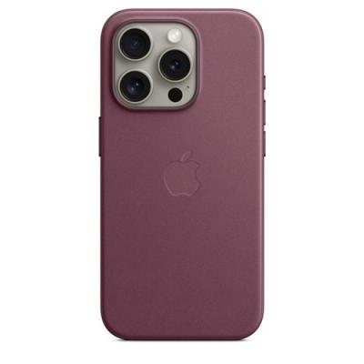 APPLE  Coque en tissage fin avec MagSafe pour iPhone 15 Pro - M&ucirc;re