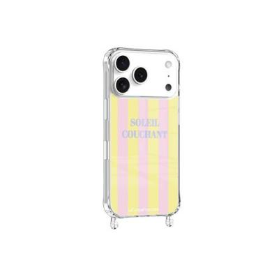 LA COQUE FRANCAISE Coque imprim&eacute;e MagSafe Soleil couchant rose avec anneau iPhone 17 Pro Max