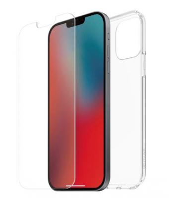 MUVIT FOR CHANGE Pack coque recycletek et verre tremp&eacute;  iPhone 12/12 Pro