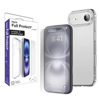 MOXIE Pack 1 Housse TPU transparente + 1 verre tremp&eacute; 2.5D iPhone 17 Air