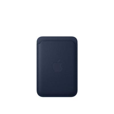 APPLE Porte-cartes en tissage fin pour iPhone avec MagSafe Bleu intense 