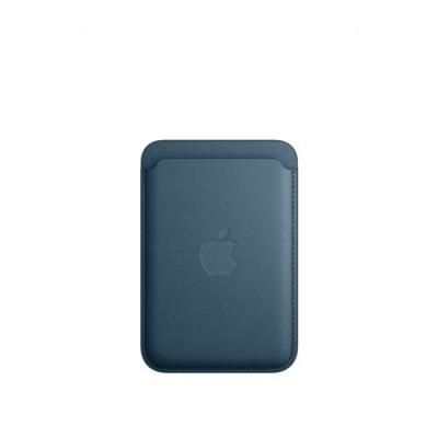 APPLE Porte-cartes en tissage fin pour iPhone avec MagSafe Bleu Pacifique