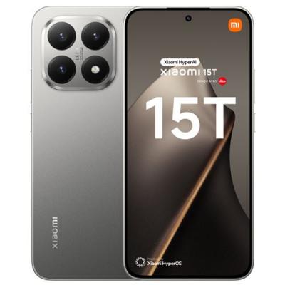XIAOMI Smartphone  15T 6,83"" 5G Double Nano SIM 256 Go Gris Titane con&ccedil;u avec Leica 