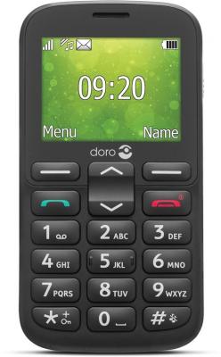 DORO T&eacute;l&eacute;phone portable basique  1380 2,4"" Double SIM Noir