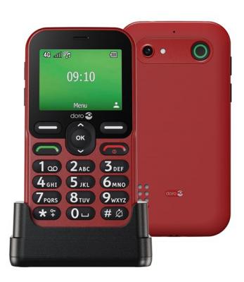 DORO  Leva E10 6,1 cm (2.4"") 118,9 g Rouge T&eacute;l&eacute;phone pour seniors