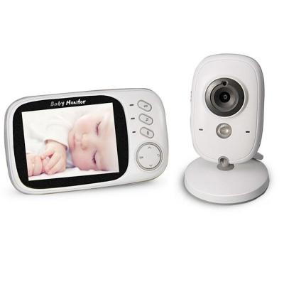 WEWOO Babyphone vid&eacute;o babycam blanc 3,2 pouces lcd 2. 4ghz surveillance sans fil cam&eacute;ra b&eacute;b&eacute; moniteur, soutien &agrave; deux voies talk back, vision nocturne 