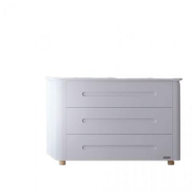 MICUNA Commode &agrave; langer bbstyle blanc/naturel COMODA BBSTYLE BL Y WT