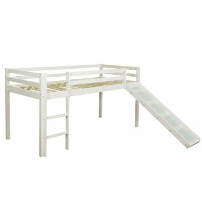 HOMESTYLE4U Lit mezzanine 90 x 200 cm - pin blanc 1434