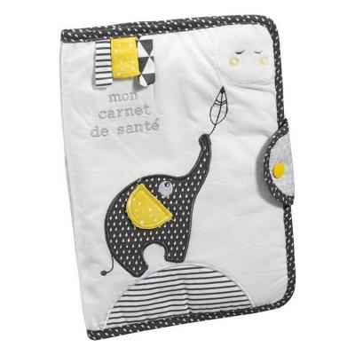 SAUTHON Babyfan - Prot&egrave;ge Carnet de Sant&eacute; Jaune,Blanc,Gris