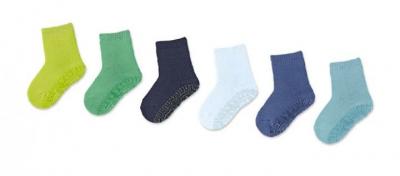 STERNTALER  Chaussettes enfant &agrave; semelles Soft uni m&eacute;lange argent&eacute;