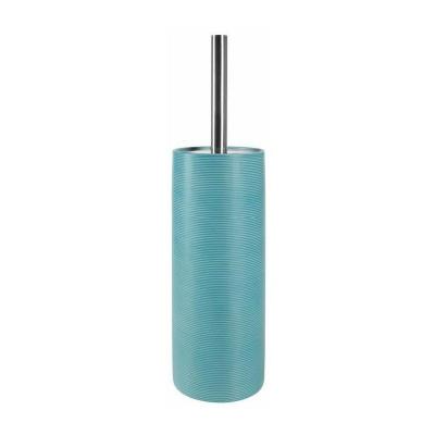 Spirella Brosse Wc avec support C&eacute;ramique TUBE RIBBED Bleu Turquoise