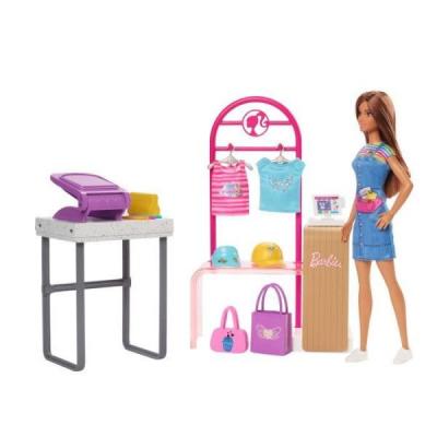 BARBIE Coffret  Boutique Cr&eacute;ation Poup&eacute;e Mannequin 5 ans et  HKT78 POU