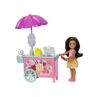 BARBIE  Club Chelsea Ice Cream Cart Doll  Playset