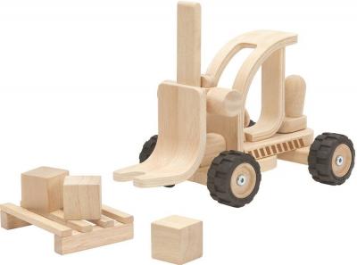 PLAN TOYS  - Chariot &eacute;l&eacute;vateur en bois - &agrave; partir de 3 ans *