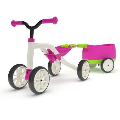 GENERIQUE CHILLAFISH Draisienne Combo Quadie+Trailie - 4 Roues - Rose - 1 &agrave; 3 Ans