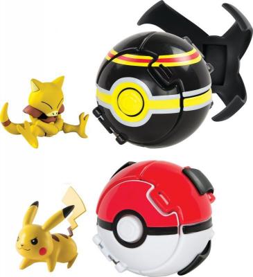 TOMY  Pokeball Pikachu And Abra Pok&eacute;mon Figure Dor&eacute;