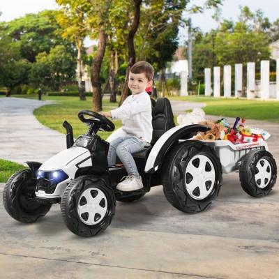 COSTWAY Tracteur Electrique Avec T&eacute;l&eacute;commande 2.4g,12v 7ah, Vitesse : 3-8 Km/h