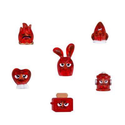HASBRO  Hanazuki - Pack 5 Tr&eacute;sors + 1 Mini Hemka Rouge