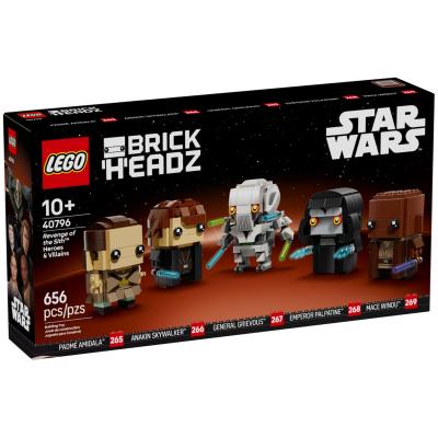 LEGO BrickHeadz - La Revanche des Sith, H&eacute;ros et M&eacute;chants - 40796