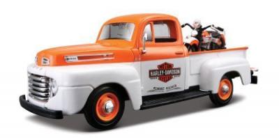 MAISTO  Harley Davidson - 1948 FL Panhead + 1948 Ford F-1 Pickup
