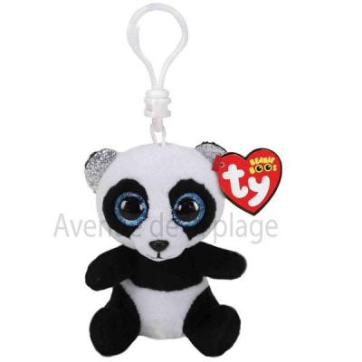 TY Porte-cl&eacute;s en peluche  beanie boo's clip le panda 7 cm