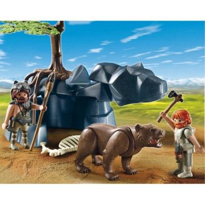 Playmobil 5103 Hommes pr&eacute;historiques avec ours