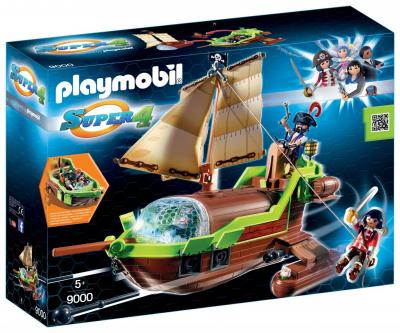 PLAYMOBIL 9000 - Super 4 - Bateau Pirate Cam&eacute;l&eacute;on avec Ruby