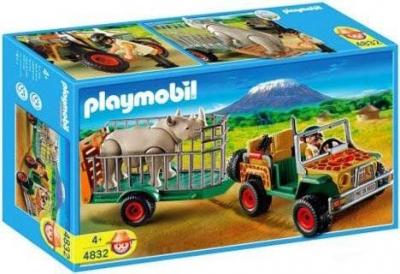 Playmobil Wild Life 4832 - V&eacute;hicule De Safari Et Rhinoc&eacute;ros